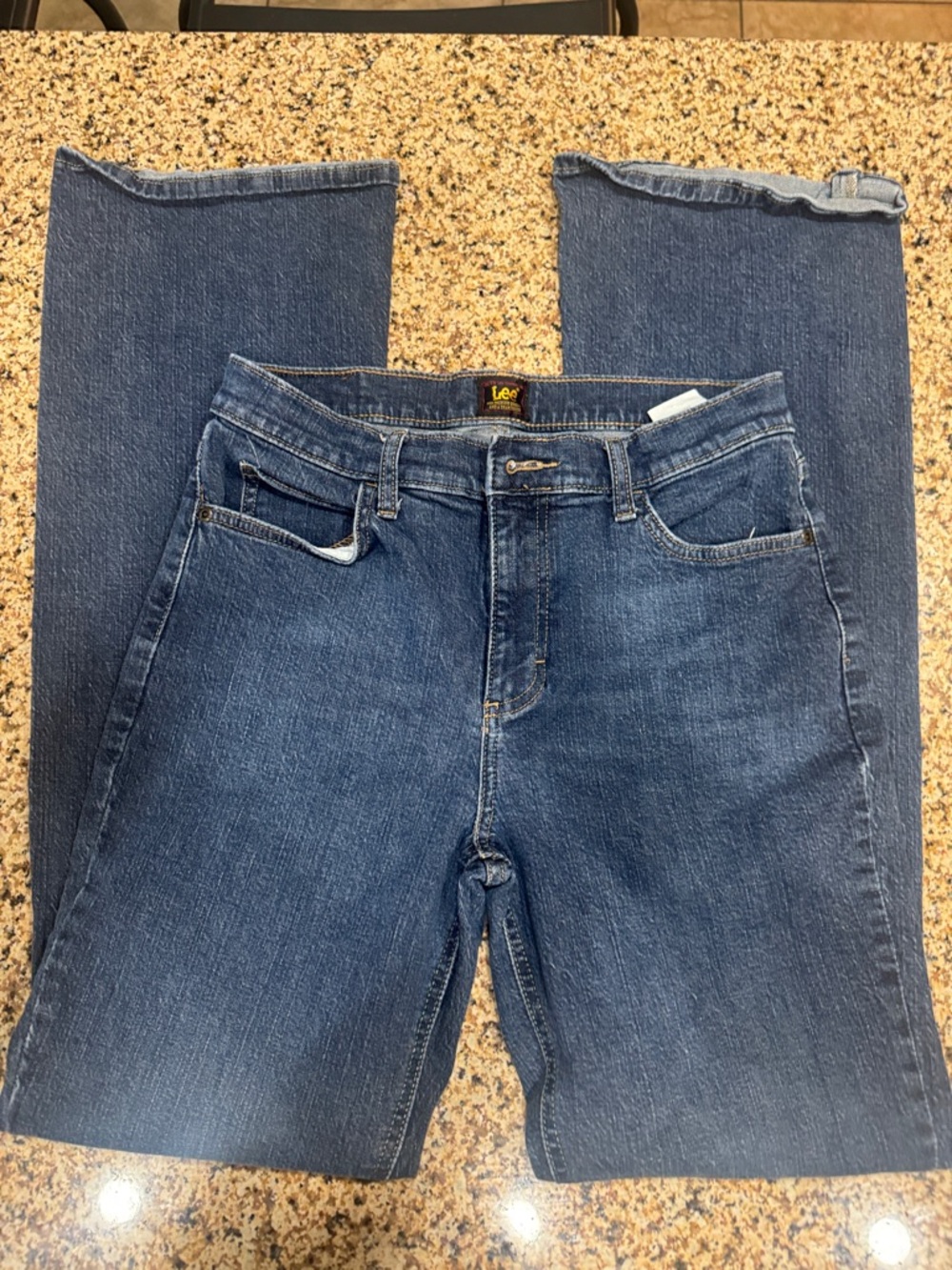 Lee Denim Straight Leg Jeans - Blue. 30x33